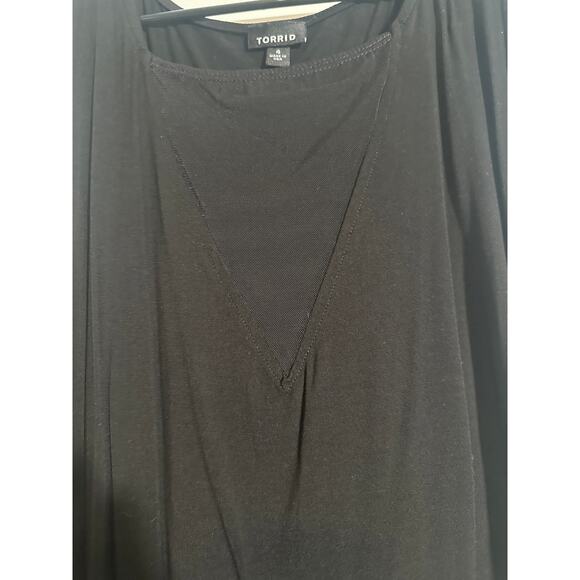 Torrid Foxy Mesh Inset Tank – Black – Size 4X - Picture 8 of 10